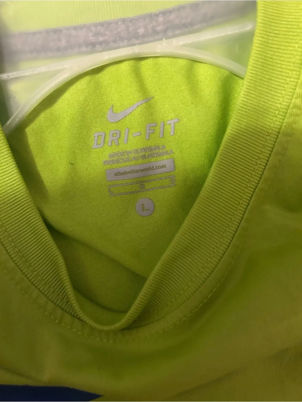 Nike  Boys Dri-FIT Lime Green Short Sleeve Tee